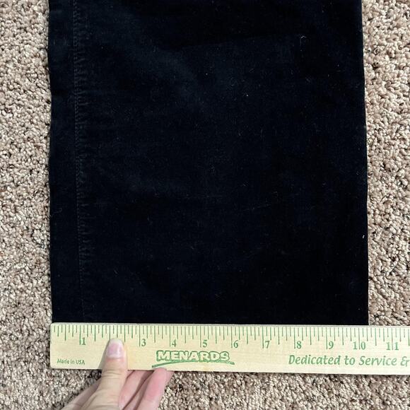 AG Adriano Goldschmied Alexxis Boot Pants Size 32 Black Velvet High Rise Bootcut - Picture 10 of 11
